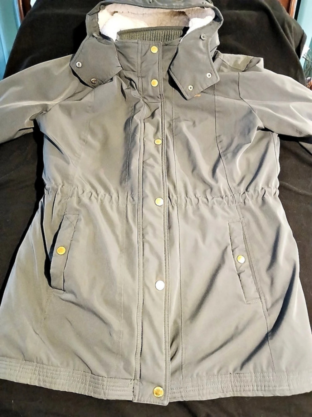Hollister Womens All-Weather Collection Sherpa-Lined Parka XL Cozy Chic Mountain